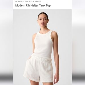 Gap Modern Rib Halter Tank Top